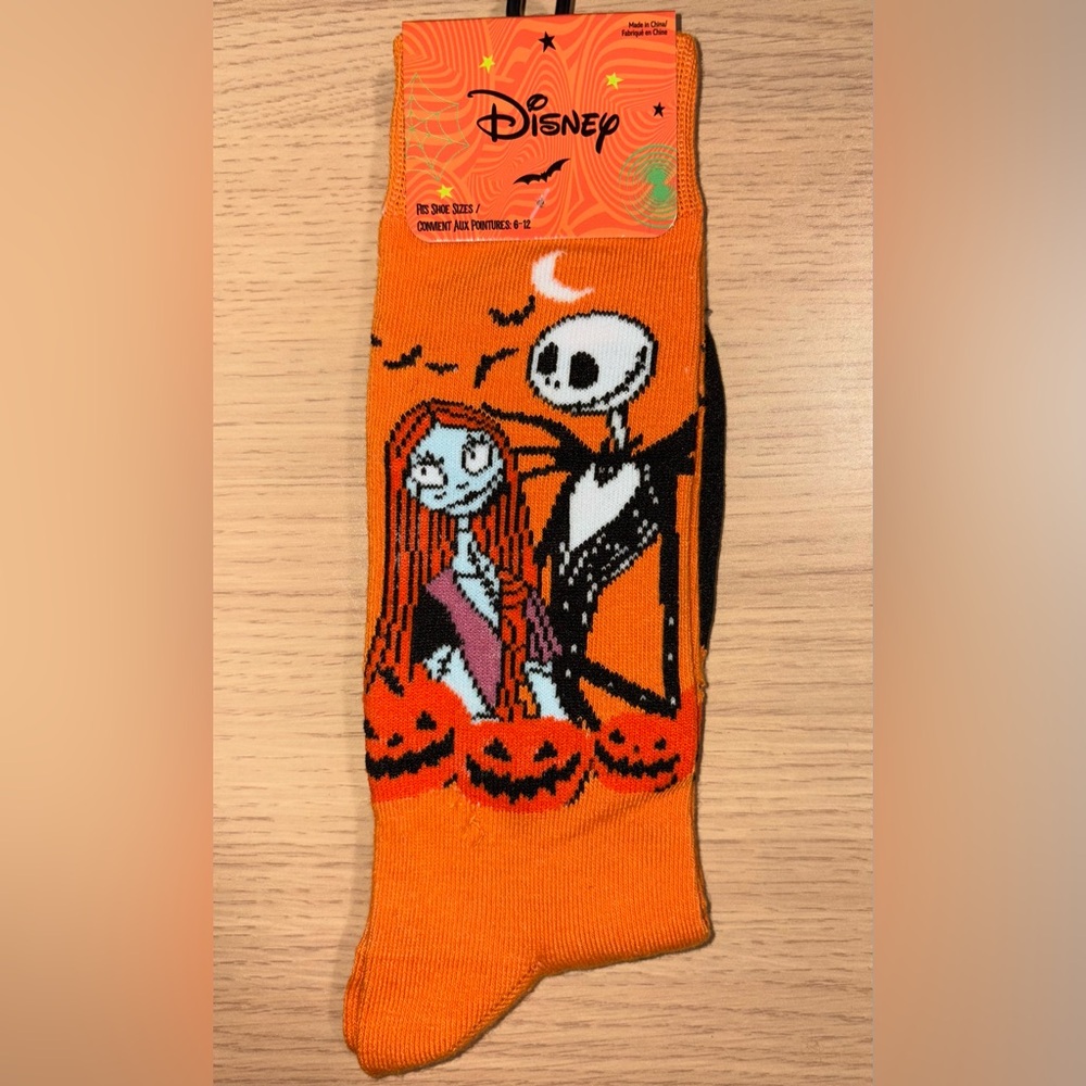 Disney The Nightmare Before Christmas Halloween Socks NWT